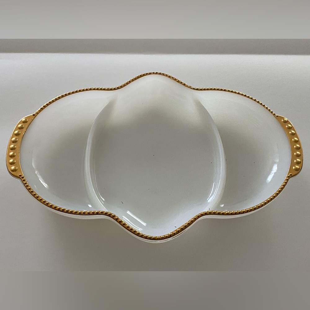 Vintage FireKing relish dish